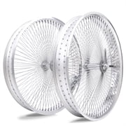 TRACER 26"*3.0 140 spoke Beach Cruiser Bicycle Coaster Brake Wheelset Lowrider Bike Parts Polish Front and Rear Rims Set 7526C