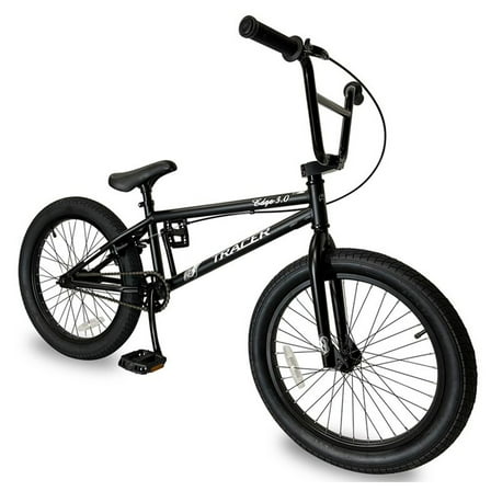 TRACER Edge 3.0 BMX Bike, 20" Wheel, 2.3" Tire, Hi-ten Steel Frame Freestyle for Beginners,Adult,Teen,Matte Black