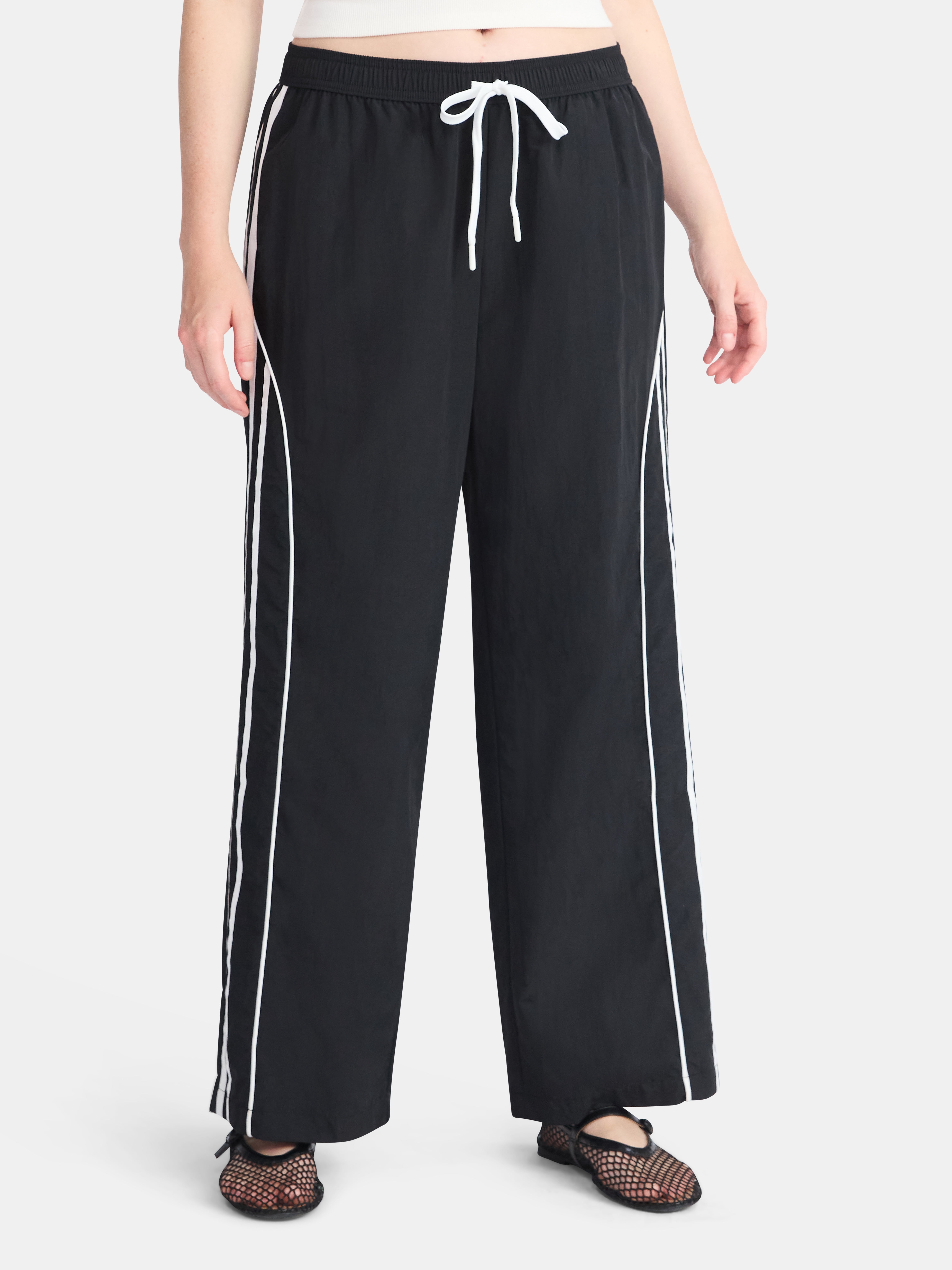 No Boundaries Track Pants with Side Stripes, Women’s