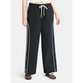 thumbnail image 1 of No Boundaries Track Pants with Side Stripes, Women’s, 1 of 5