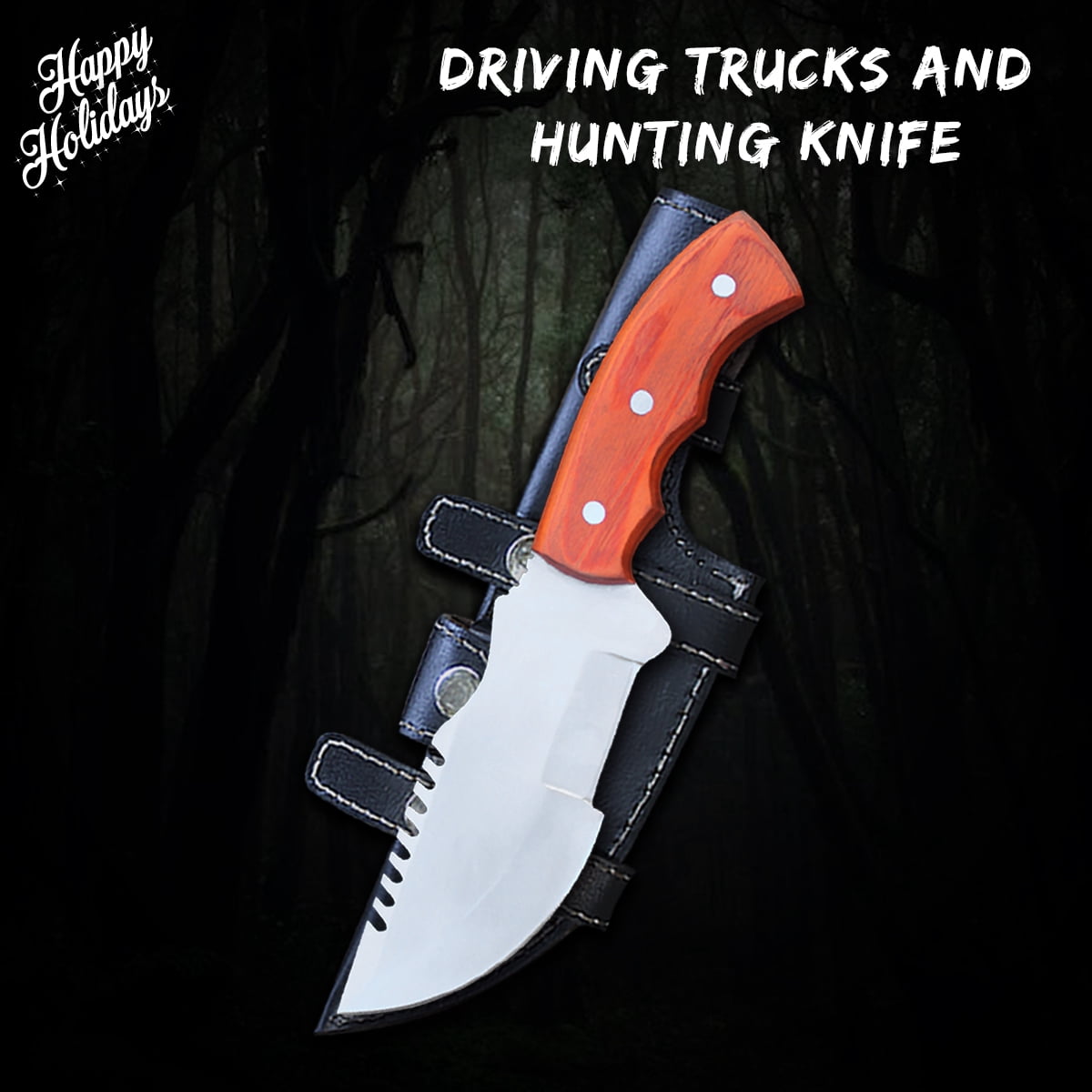 TRACKER® Heavy Duty Stainless Steel knife, Gift For Hunters, Stainless Steel knife, Hunting Knife, Camping knife, Fixed Blade Knife