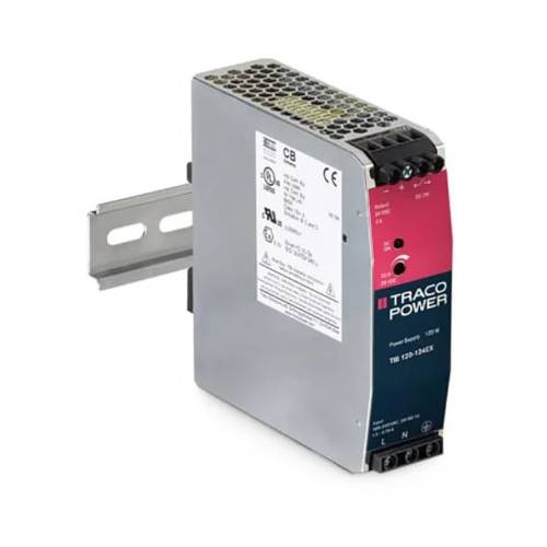TRACO POWER TIB 120-112EX, AC-DC Power Supply, DIN Rail, ATEX, 120W ...