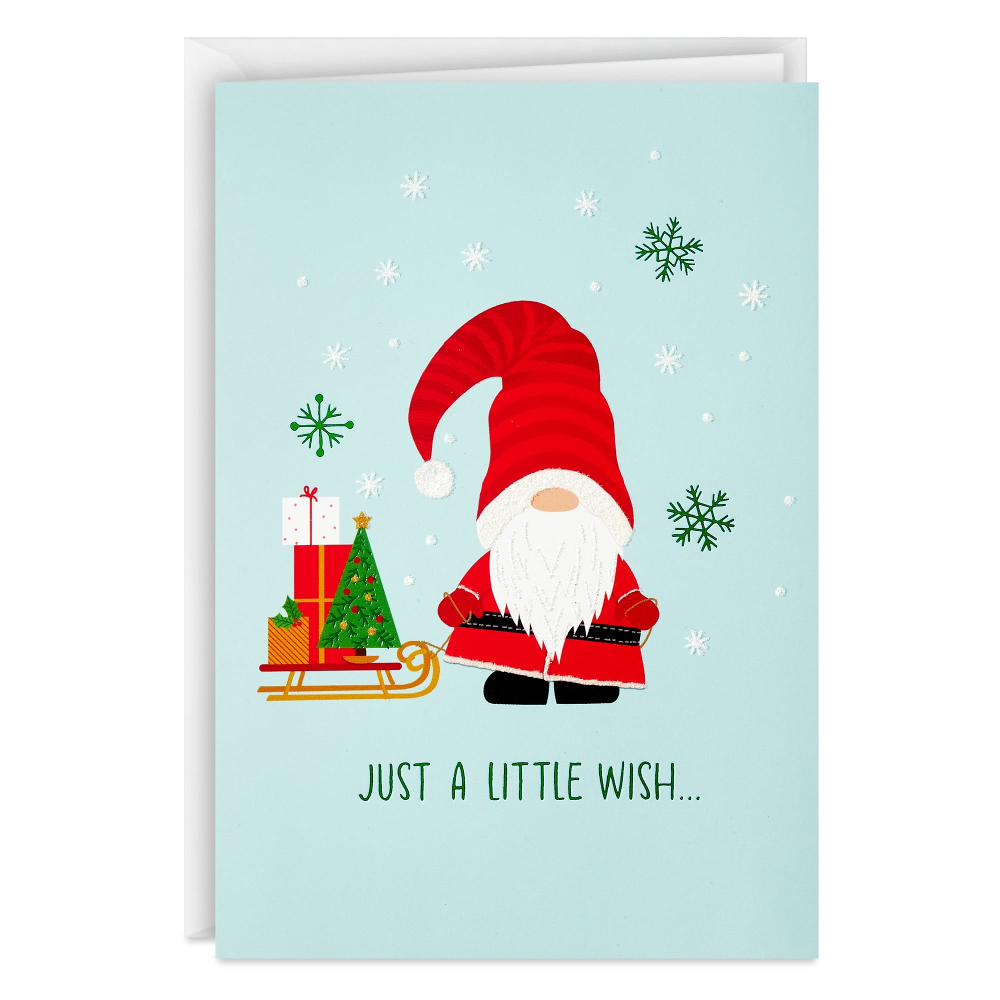 Hallmark Christmas Cards (Santa Gnome), Pack of 18