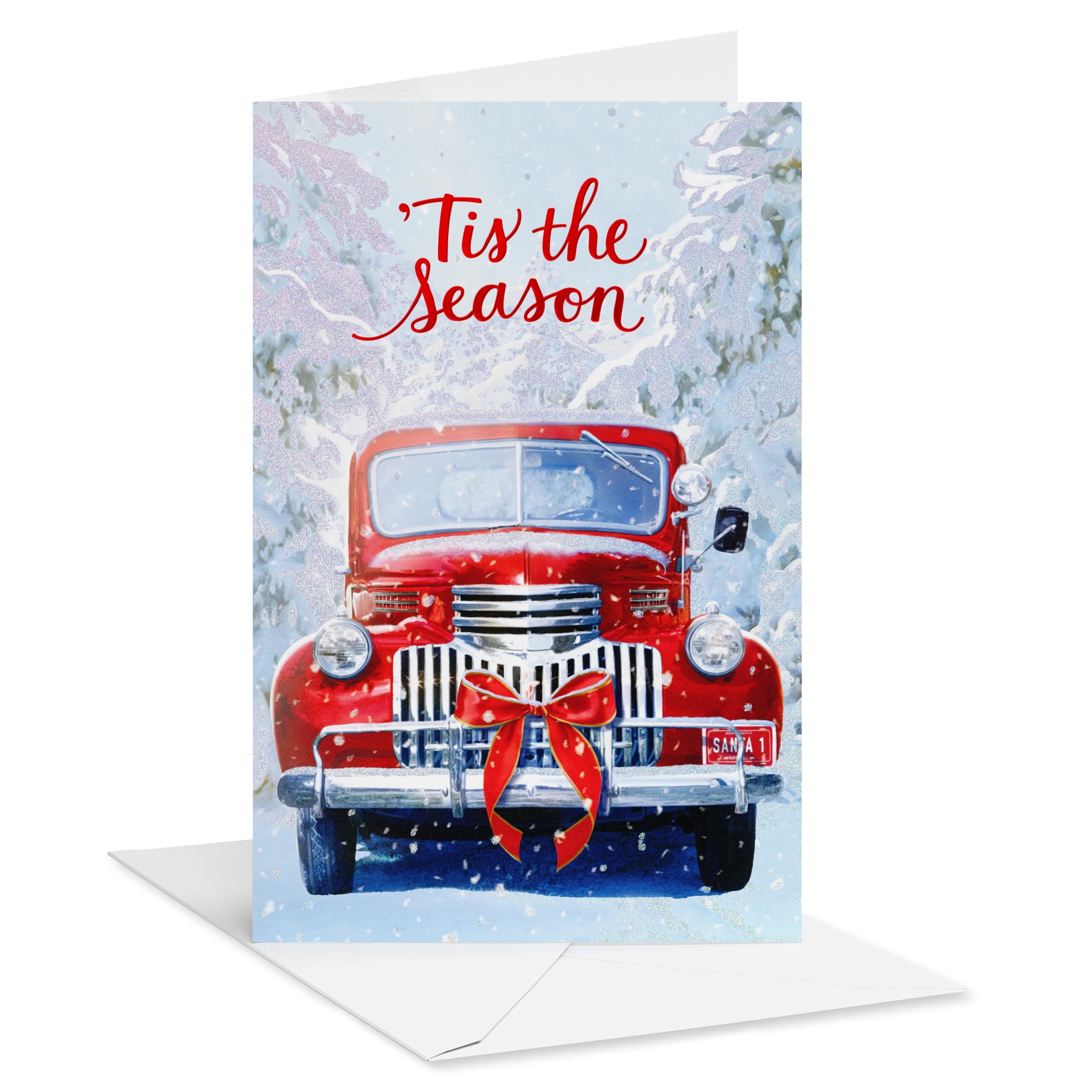 American Greetings Traditional Christmas Card Bundle, Festive Truck (18-Count)