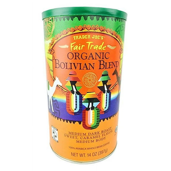 TRADER JOE'S FAIR TRADE ORGANIC BOLIVIAN BLEND 14oz
