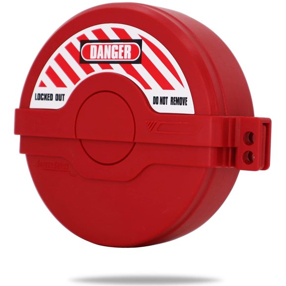 TRADESAFE Gate Valve Lockout Device, Valve Lockout for 2-1/2" to 5" Handle Diameter, 1-3/4" Stem Diameter