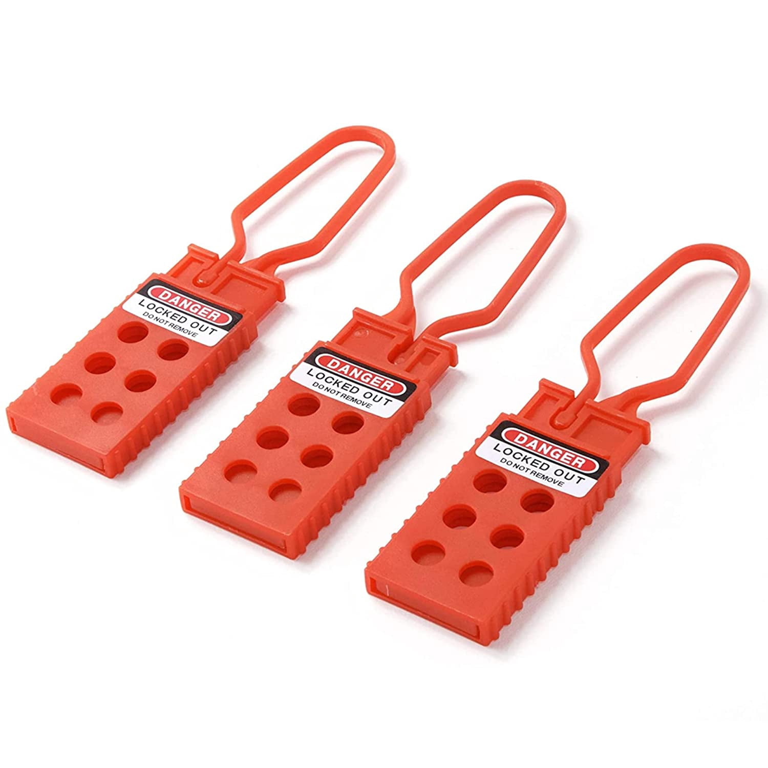 TRADESAFE Lock Out Tag Out Hasp - 3 Pack Non-Conductive Polypropylene ...