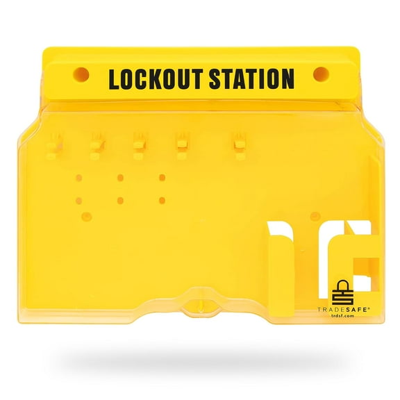 TRADESAFE Lockout Tagout Kit Station, LOTO Kit Station Unfilled for OSHA Compliant Lock Out Tag Out