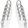 thumbnail image 1 of TRADESAFE Lockout Tagout Locks, Aluminum Padlocks Keyed Different, Silver Loto Locks 10 pcs, 2 Keys Each, 1 of 9