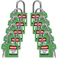 TRADESAFE Lockout Tagout Locks, Green Keyed Alike Unlimited Grouping ...
