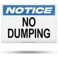 thumbnail image 1 of TRADESAFE No Dumping Signs, Wall Notice Safety Signs, 14” x 10”, 40 Mil Aluminum Safety Sign, 1 of 6