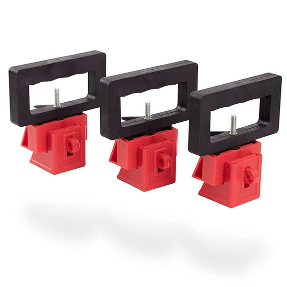 TRADESAFE Oversized Circuit Breaker Lockout Device, 480/600V Volt Clamp-On Breaker Lock, 3 Pack
