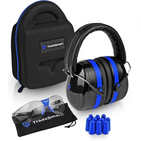 TRADESMART Gun Range Ear & Eye Protection with Hard Protective Case