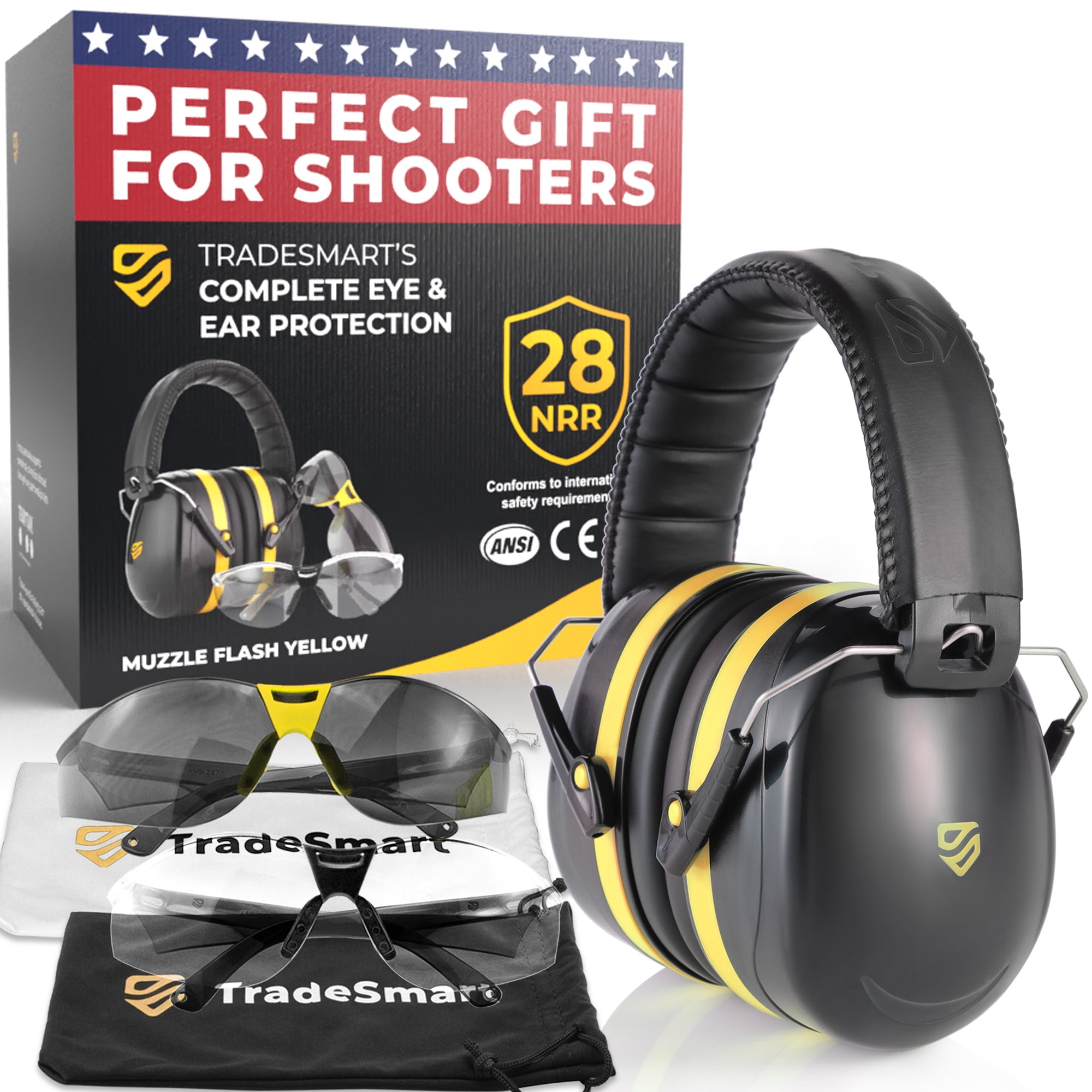 TRADESMART Hearing Protection/Ear and Eye Protection for Shooting