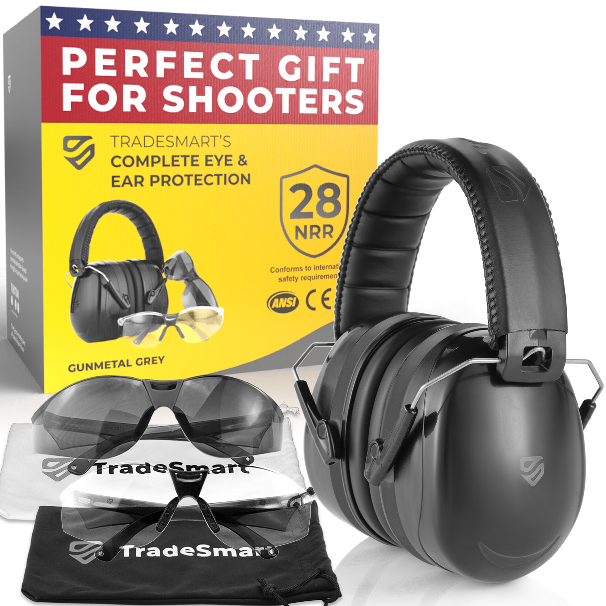 TRADESMART Hearing Protection for Shooting Range Ear and Eye