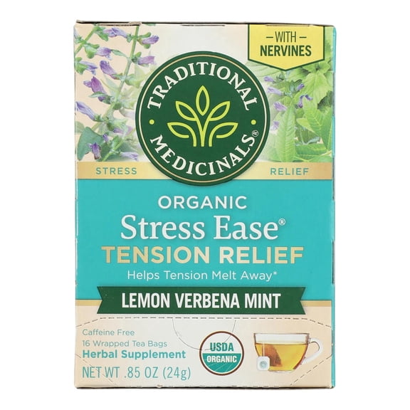 TRADITIONAL MED - Cinnamon Stress Relief Herbal Tea - 16 BG, Case of