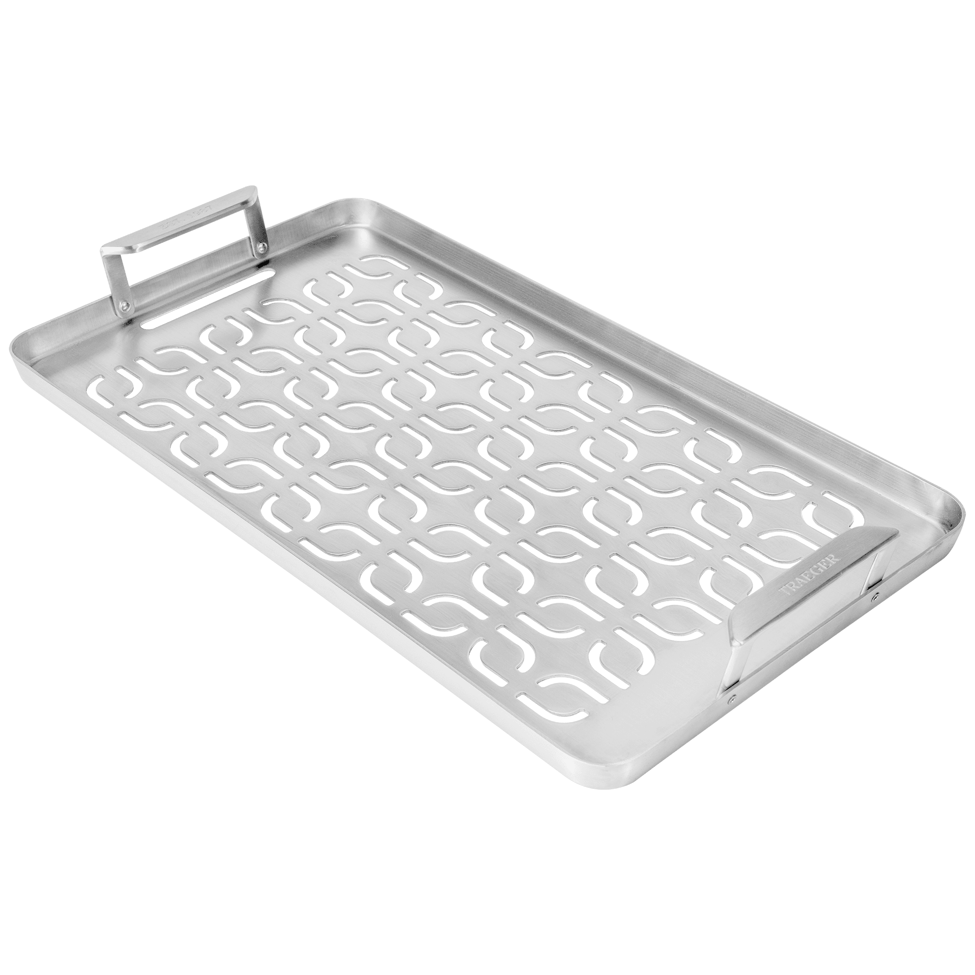 ModiFIRE Stainless Steel Fish & Veggie Grill Tray with Handles