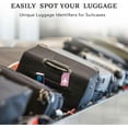 TRAHOO10 Pack Silicone Luggage Tag for Suitcases with Stainless Loop