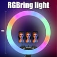 TRAHOO10" Replaceable Selfie Ring Light, Without Tripod, 32 Color