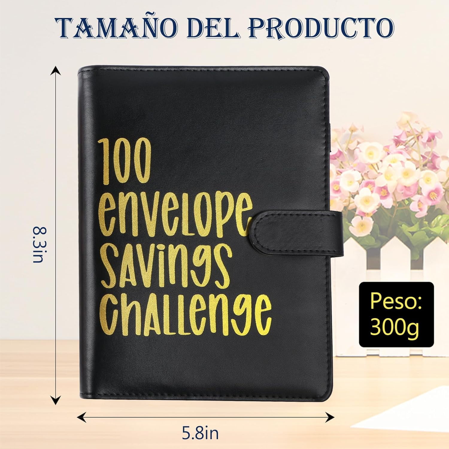 TRAHOO100 Envelope Challenge Binder, A5 Money Saving Budget Binder