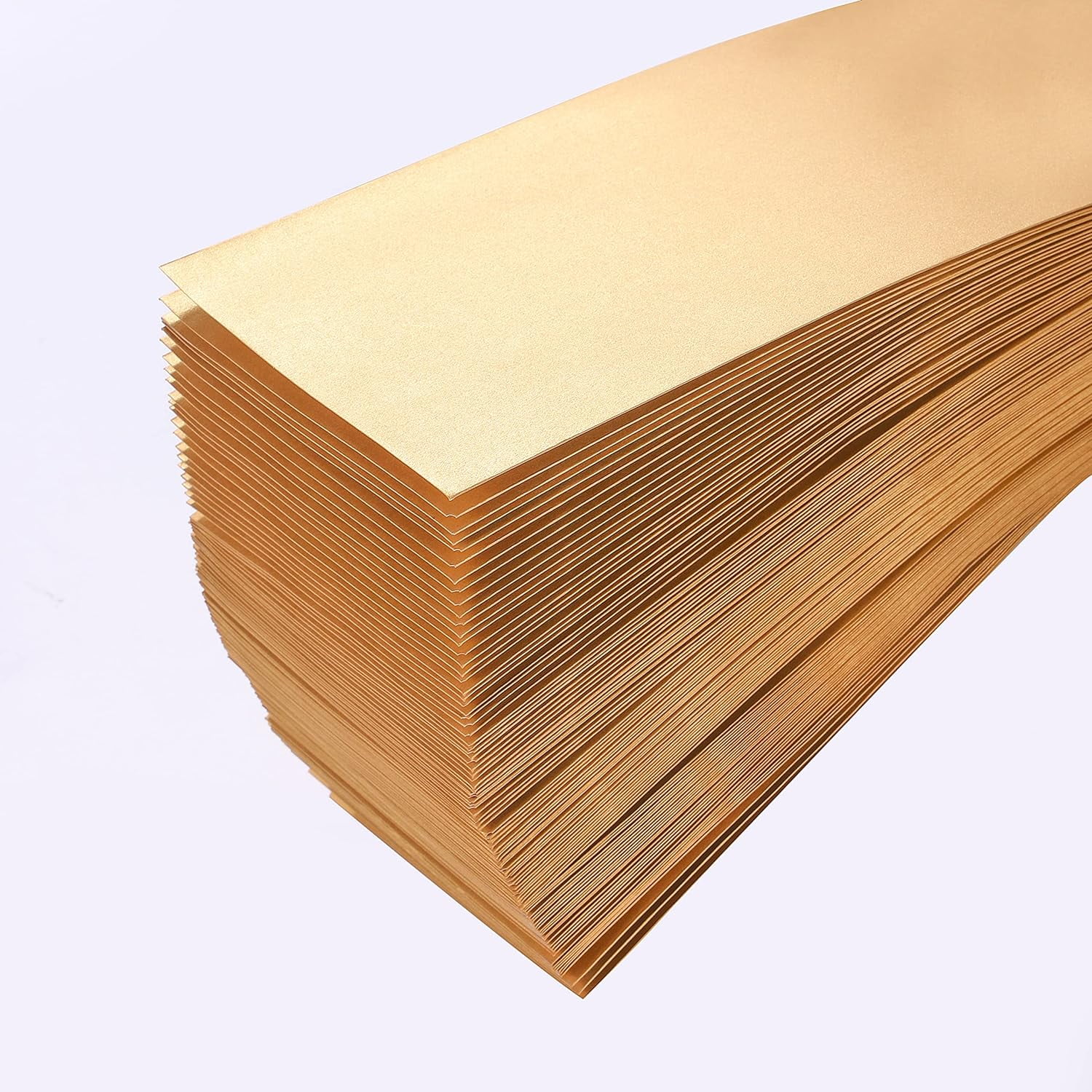 TRAHOO-100 Pack Gold Metallic rectangle Envelopes, Printable Business ...