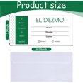 TRAHOO100 Pcs Offering Envelopes for Church Spanish 6 x 3 Inch Tithe