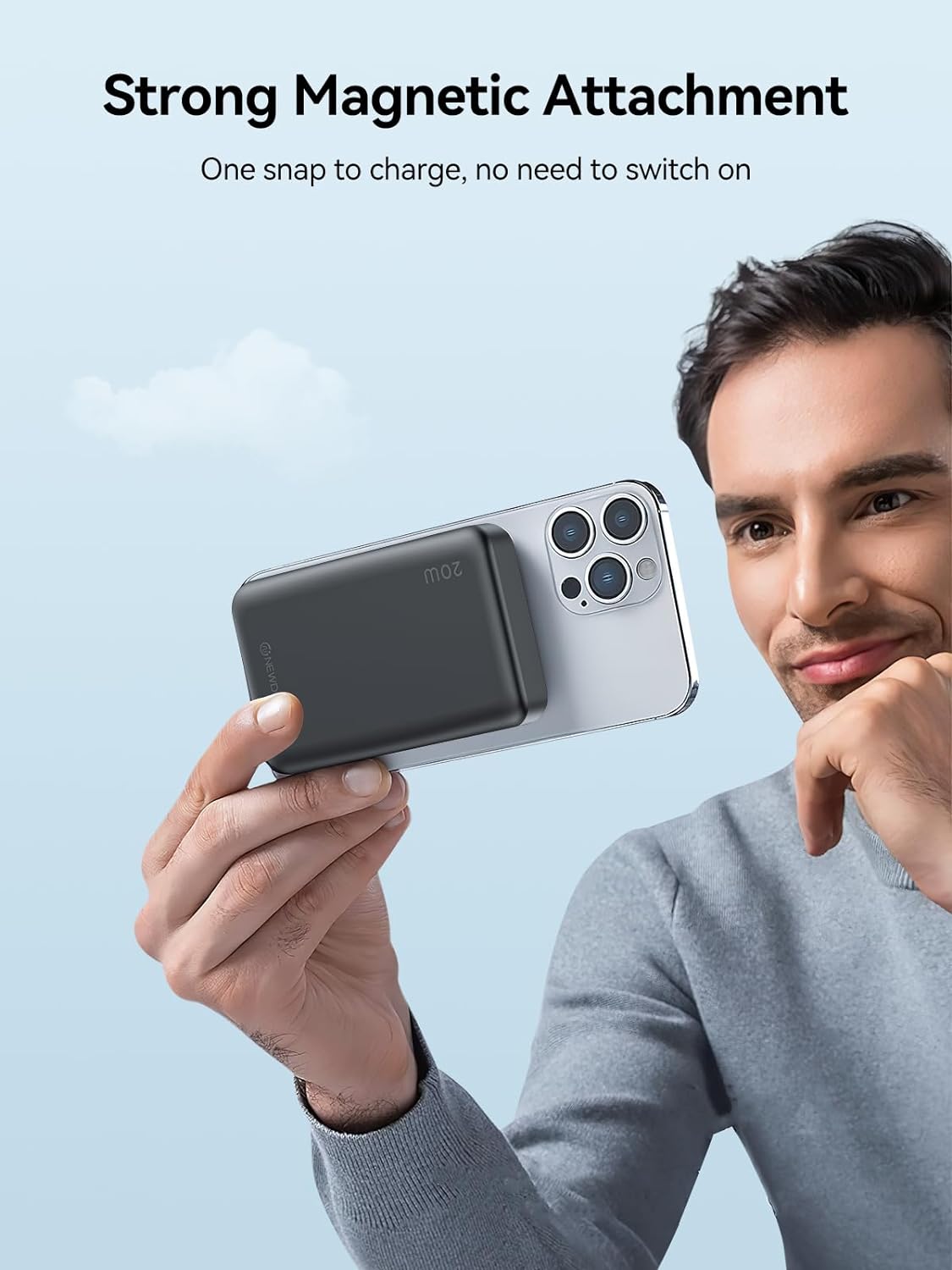 TRAHOO10000mAh Battery Pack, Power Bank PD 20W Fast Charging