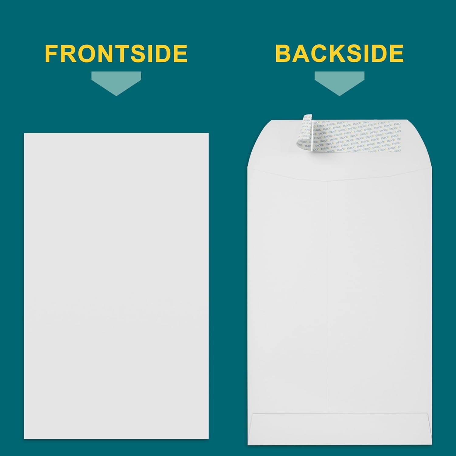 TRAHOO10x13 Envelopes Self Seal 15 Pack Open End White Mailing