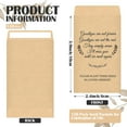 TRAHOO120 Pack Memorial Coin Envelopes Funeral Favors Kraft Small Coin