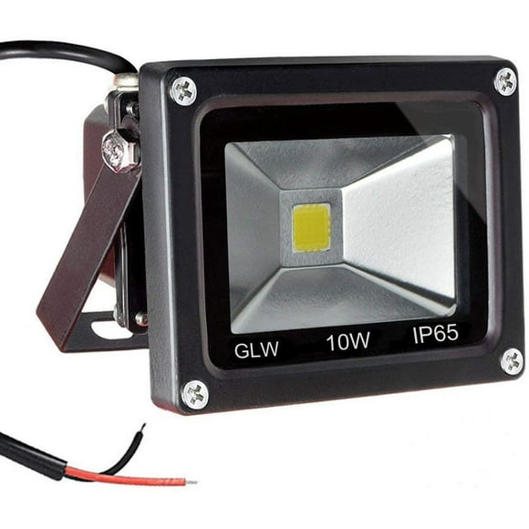 TRAHOO-12V AC or DC LED Flood Light,10W Mini IP65 Waterproof Outdoor Light,900LM,6000K,Daylight White Security Light,80W Halogen Bulb Equivalent