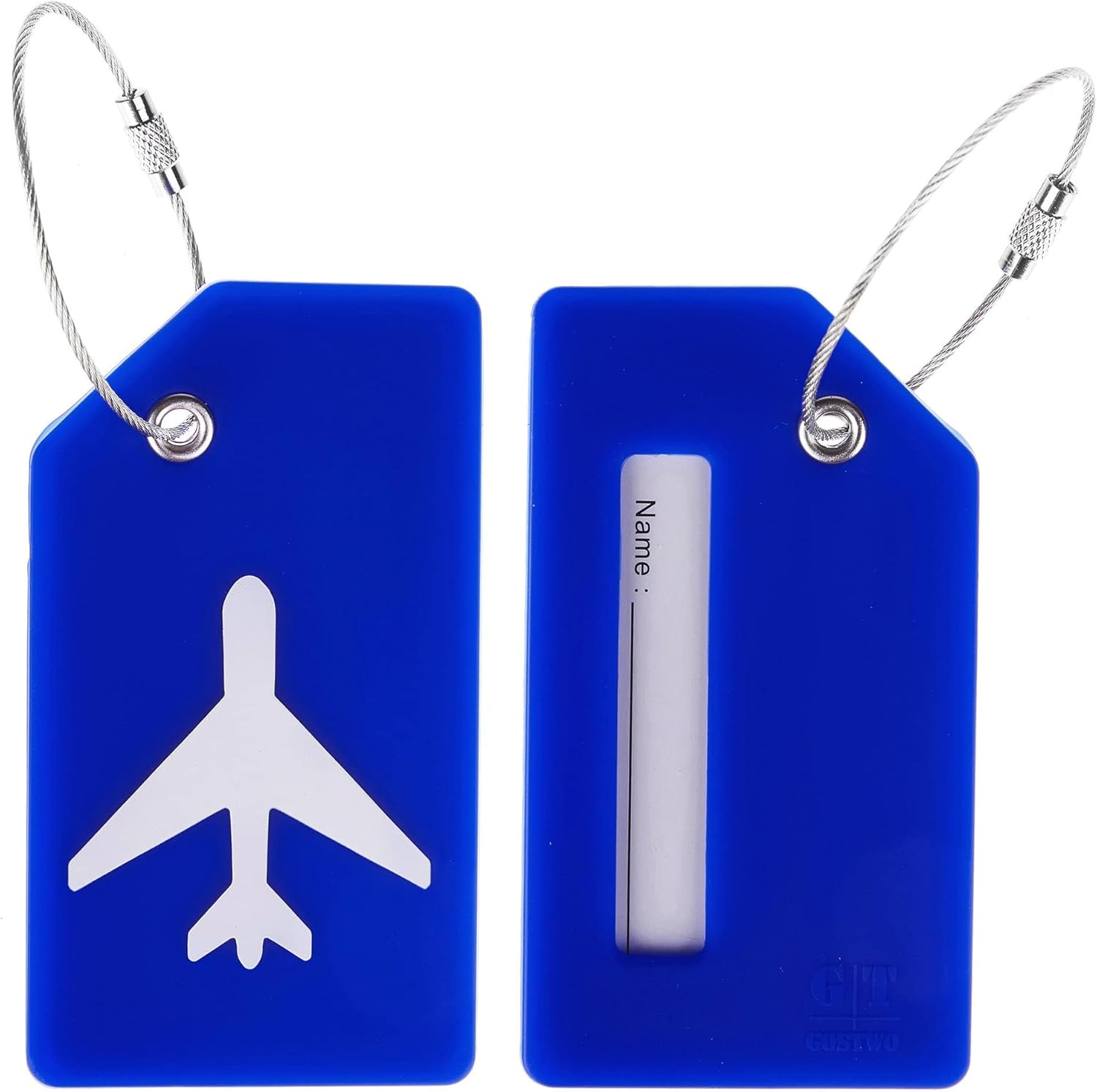 TRAHOO14 Pack Silicone Luggage Tag for Suitcases with Stainless Loop