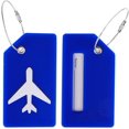 TRAHOO14 Pack Silicone Luggage Tag for Suitcases with Stainless Loop