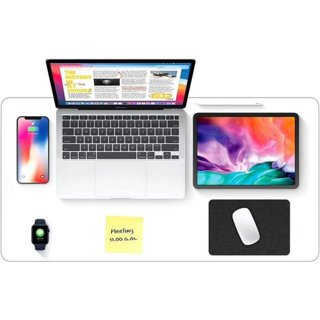 TRAHOO14x24 Inch Clear Desk Pad Protector, Vinyl Desk Cover Protector