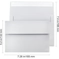 TRAHOO150 Pack A7 Invitation Envelopes for 5x7 Greeting Cards Self
