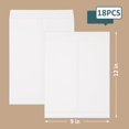 TRAHOO18 Pcs 9x12 Catalog Envelopes, White Self Seal Security