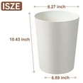 TRAHOO2.5 Gallon Trash Can,Plastic Garbage Recycling Bin,Waste Trash