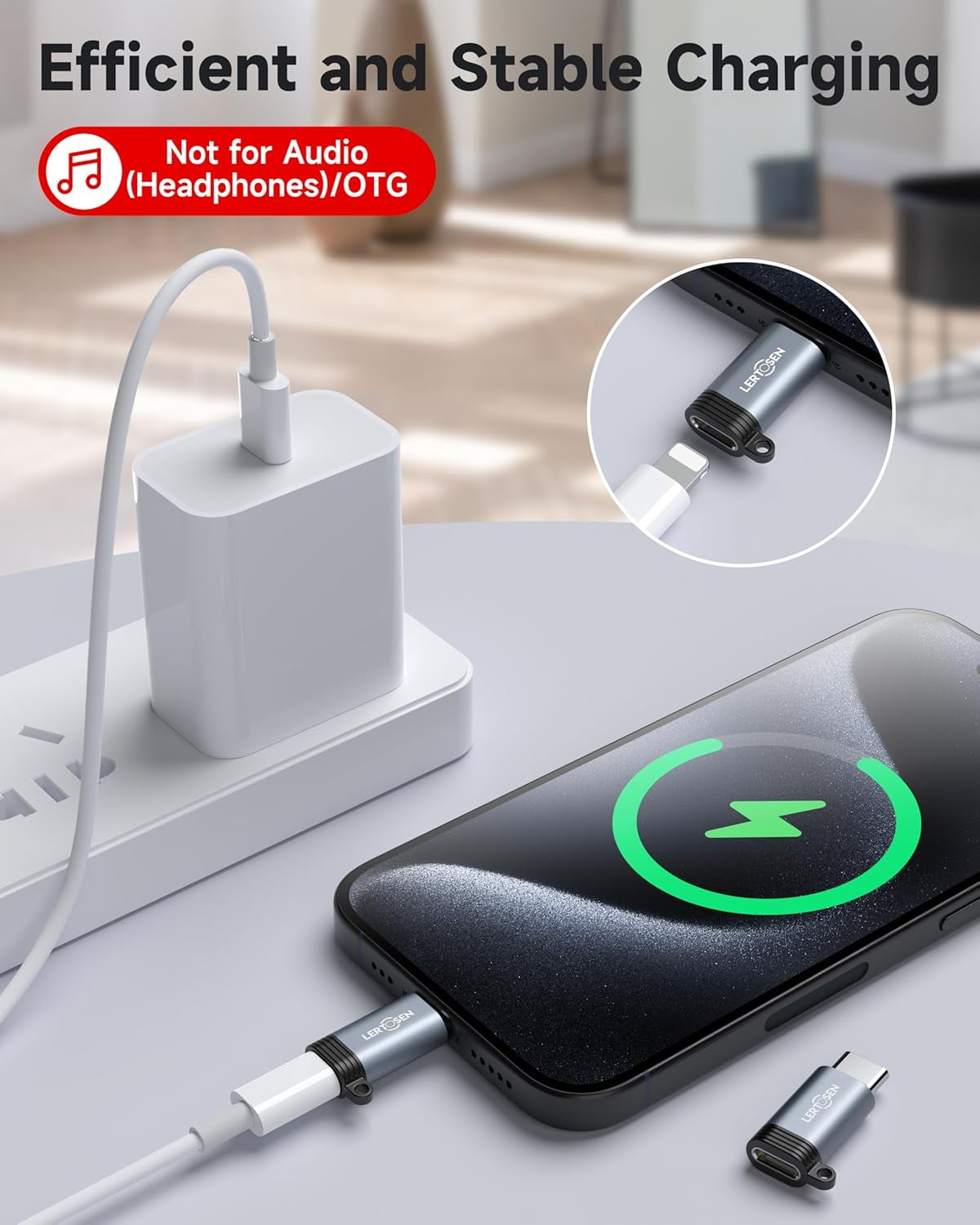TRAHOO2 Pack Lightning to USB C Adapter for iPhone 15/16/16 Pro/16 Pro