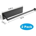 TRAHOO2 Pack Paper Towel Holder for Fridge,Black Kitchen