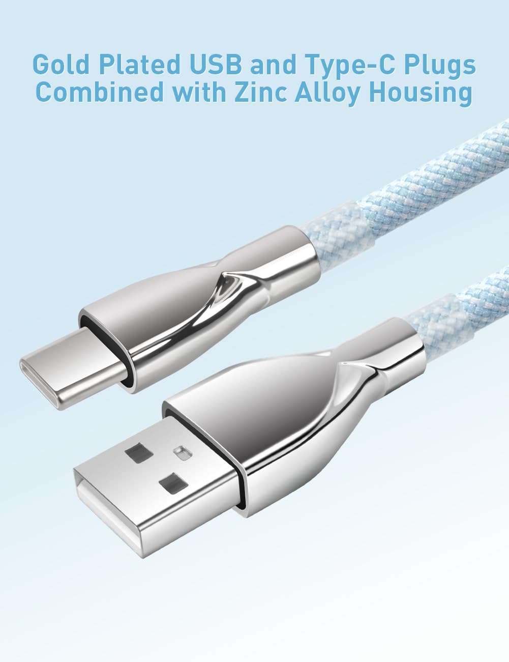 TRAHOO2 Pack Pro Custom Coiled USB C Cable for Gaming Keyboard, 5ft