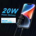 TRAHOO[2 Pack] USB C Fast Car Charger, [Apple MFi Certified] Dual 20W