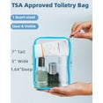TRAHOO2 Packing Cubes Airline Approved Liquids Bag 1 Quart Clear