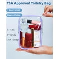 TRAHOO2 Packing Cubes Quart Size Travel Bag Tsa Approved Toiletry Bag