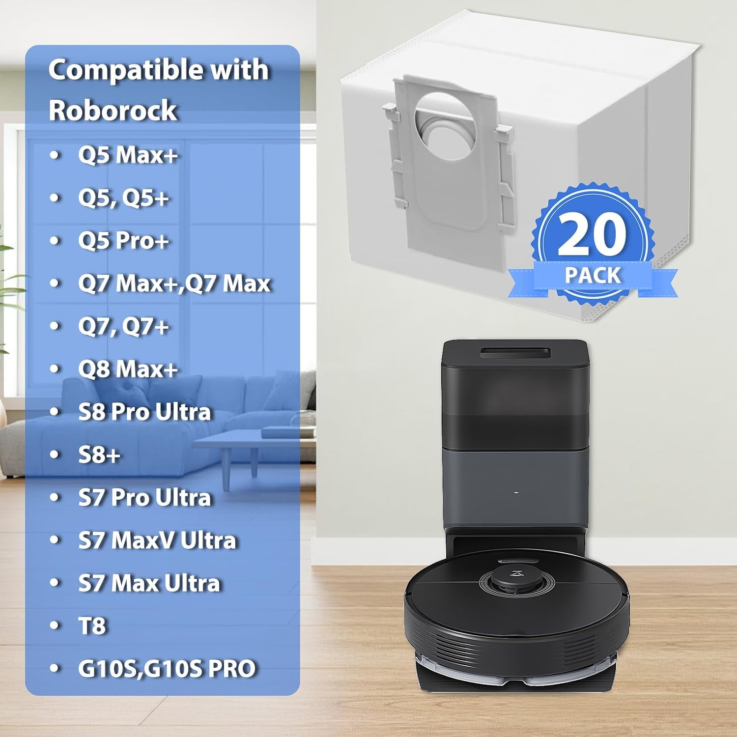 Filtro Lavable Hepa Para Xiaomi Roborock Q7 Max Q7 Max + T8, Accesorios