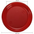 TRAHOO200 Pieces 6 Inch Red Disposable Plates, Plastic Dessert Plates