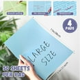 TRAHOO200 Sheet 8.5 x 11 Inch Sticky Transparent Notes Extra Large for