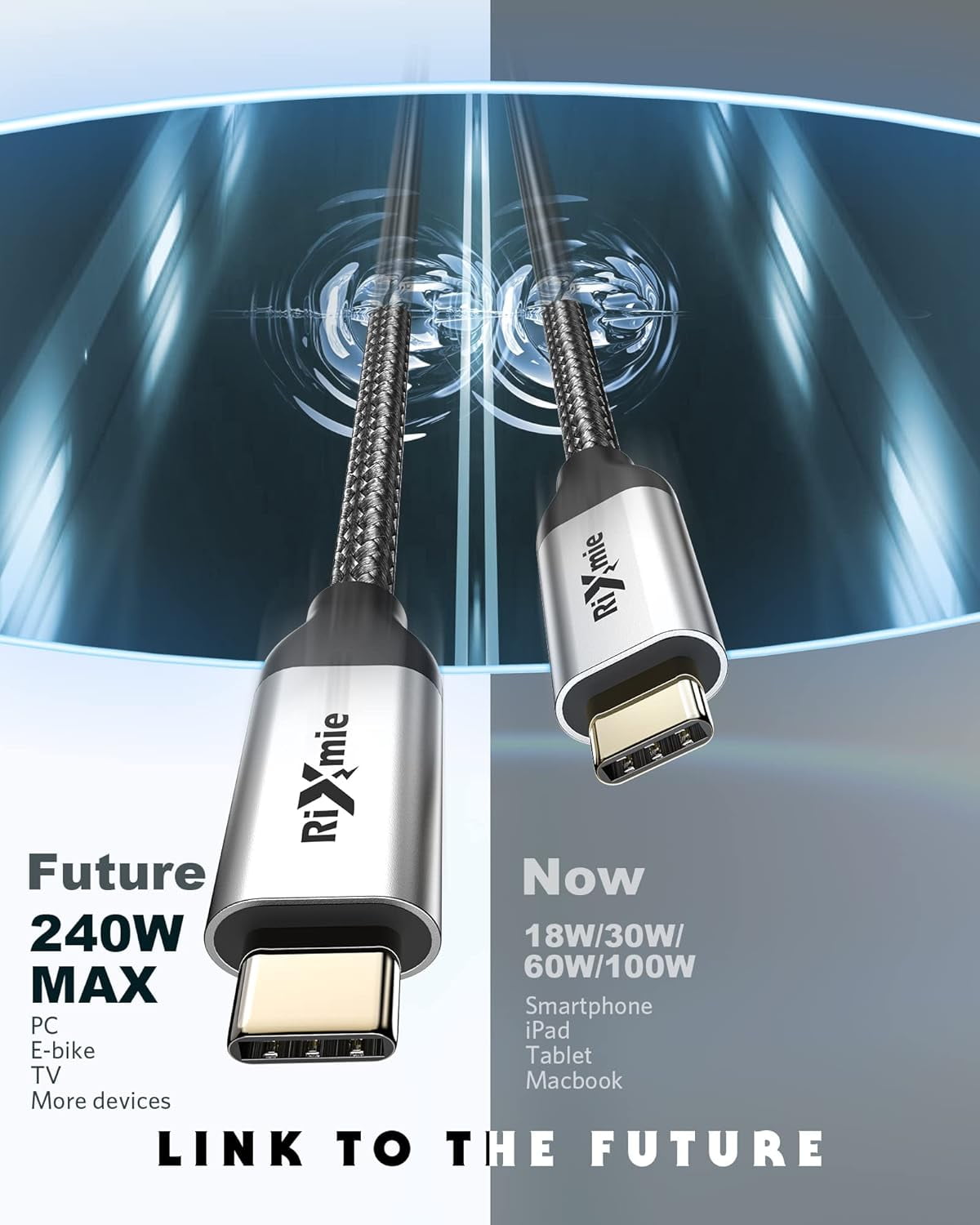 TRAHOO240W 20Gbps Data Transfer USBC to USBC Cable [3.3ft], Type C