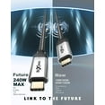 TRAHOO240W 20Gbps Data Transfer USBC to USBC Cable [3.3ft], Type C