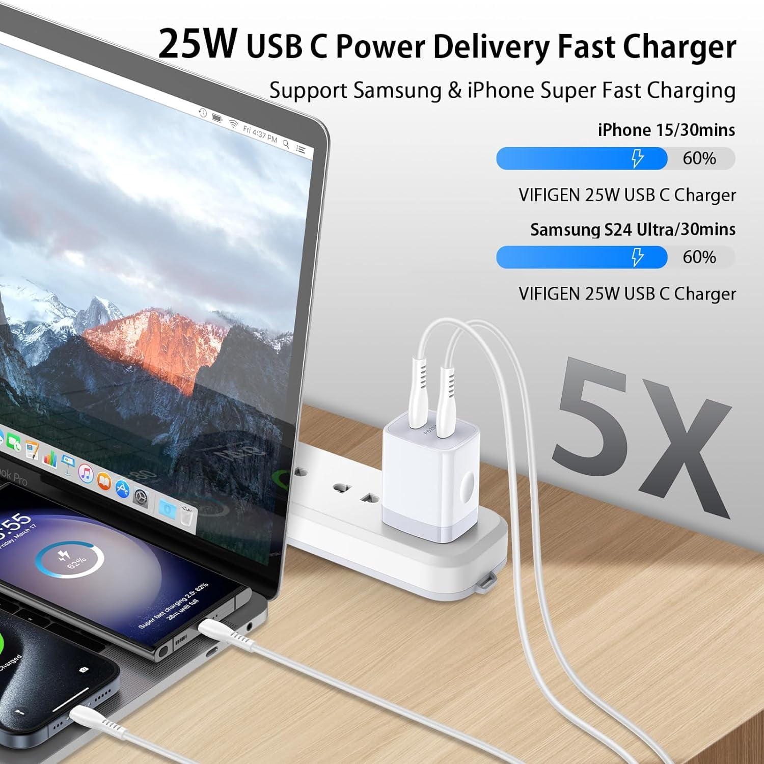 TRAHOO-25W Samsung Fast Charger Type C for Samsung Galaxy A15 5G A14 5G A55 A35 A25 A54 A53 A03s S24 Ultra S23 FE S22 S21 Z Flip6,Google Pixel 9 Pro XL Fold,USBC Block Charger 6FT USB C to C Charging