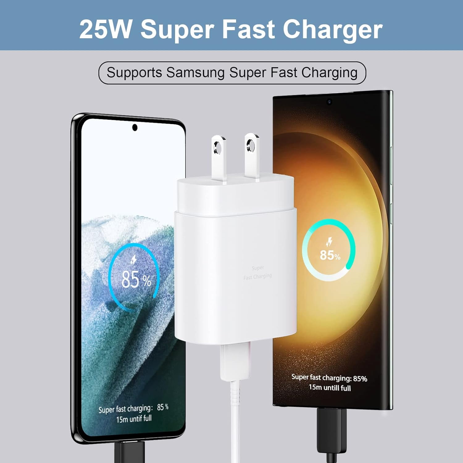 TRAHOO25W Samsung Super Fast Charger Type C,USB C Android Phone