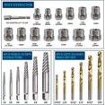 TRAHOO26 Piece Impact Bolt and Spiral Screw Extractor Set with Left